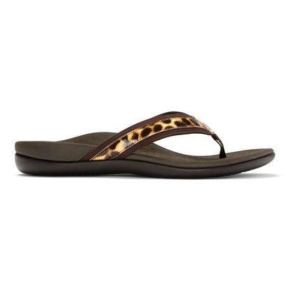 Islander Toe Post Sandal - Tan Leopard