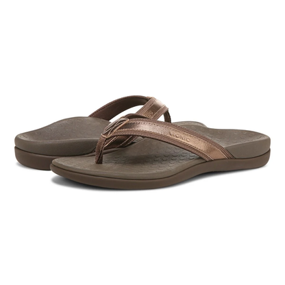 Tide Women's Toe Post Sandal - Bronze Metallic