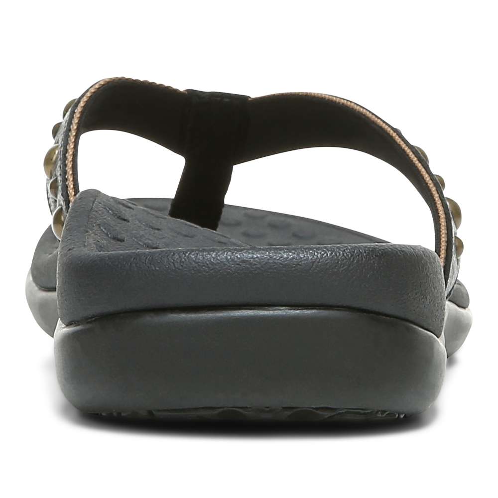 Vanessa Toe Post Sandal - Black