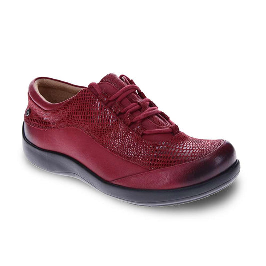 Alberta Lace-Up Casual Sneaker - Cherry Lizard