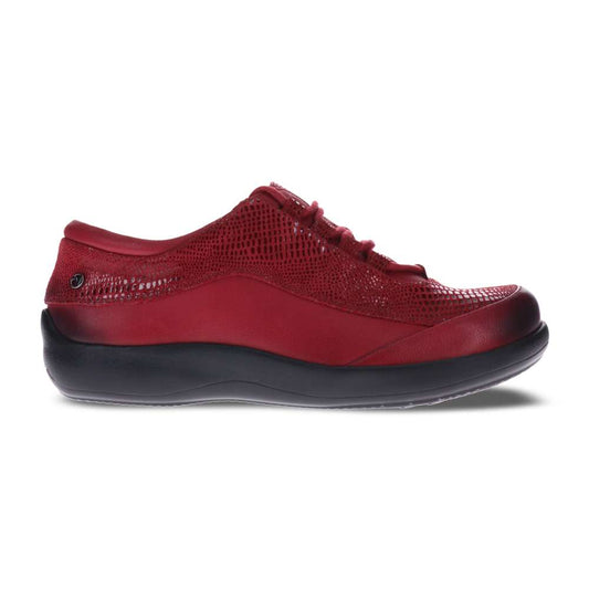 Alberta Lace-Up Casual Sneaker - Cherry Lizard