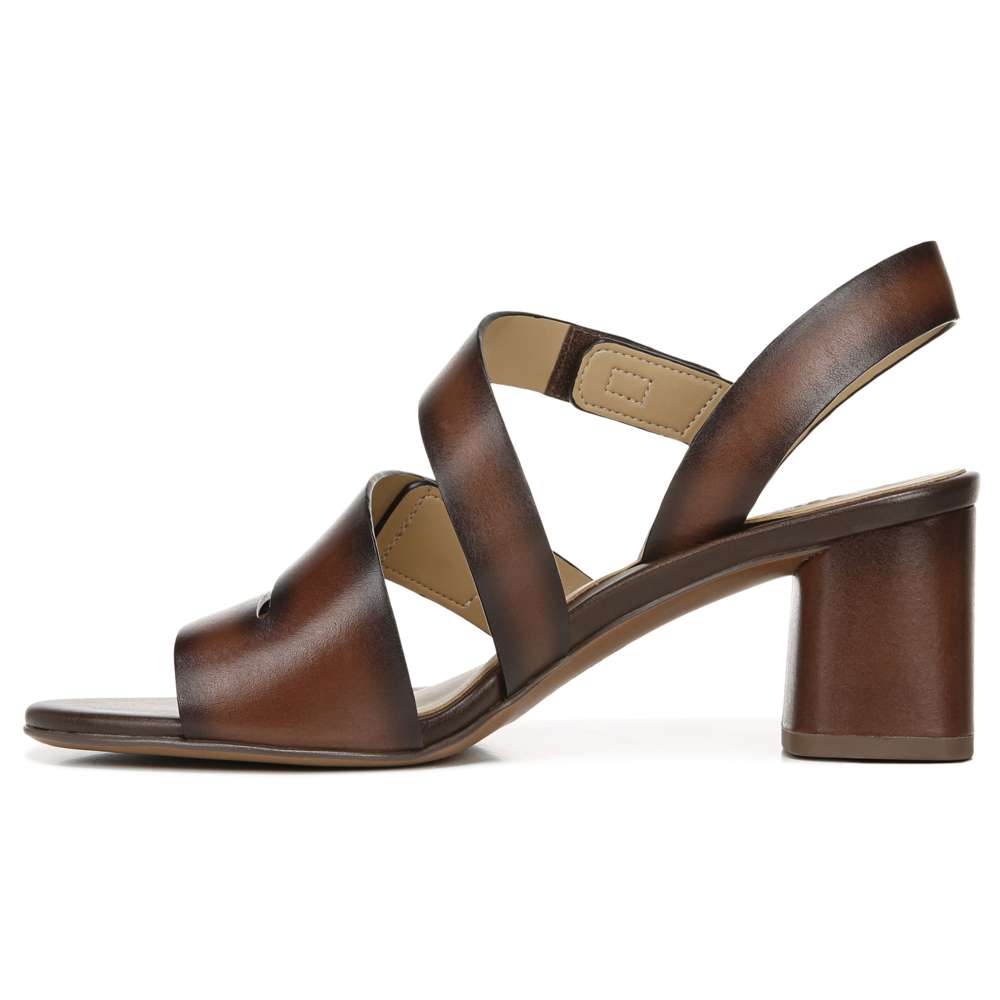 Alicia Heeled Sandal - Brown