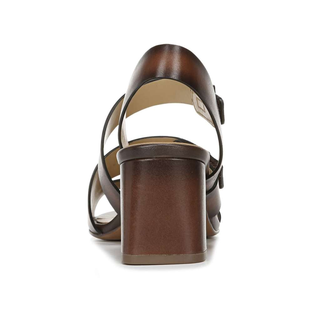 Alicia Heeled Sandal - Brown