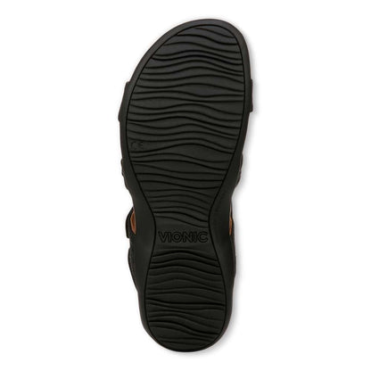 Amber Pearl Adjustable Sandal - Black
