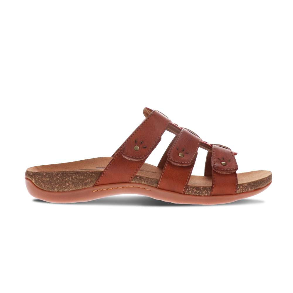 Andrea Slide - Tangerine/Tan
