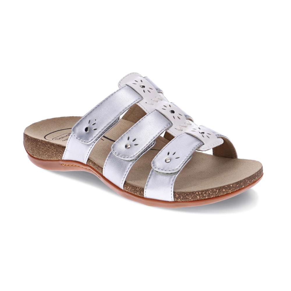 Andrea Slide - White Metallic