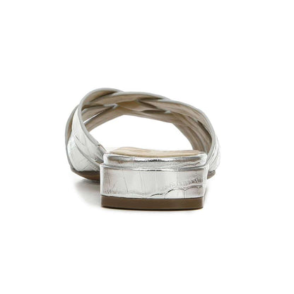 Ashford Slide - Silver Croc