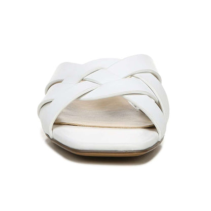 Ashford Slide - White Leather