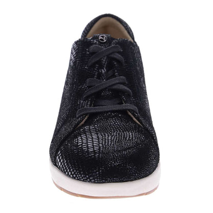 Athens Lace-Up Casual Sneaker - Black Lizard