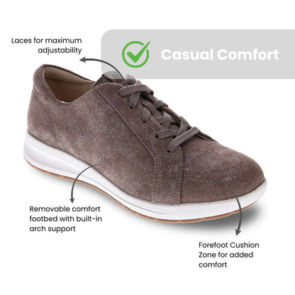 Athens Lace-Up Casual Sneaker - Rusty Metallic
