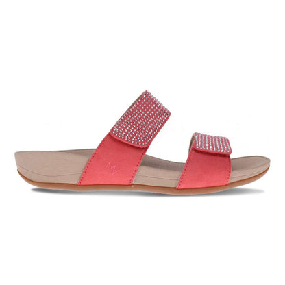Avoca Slide - Coral Rhinestone