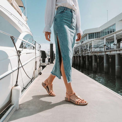 Ayla Adjustable Sandal - Apricot