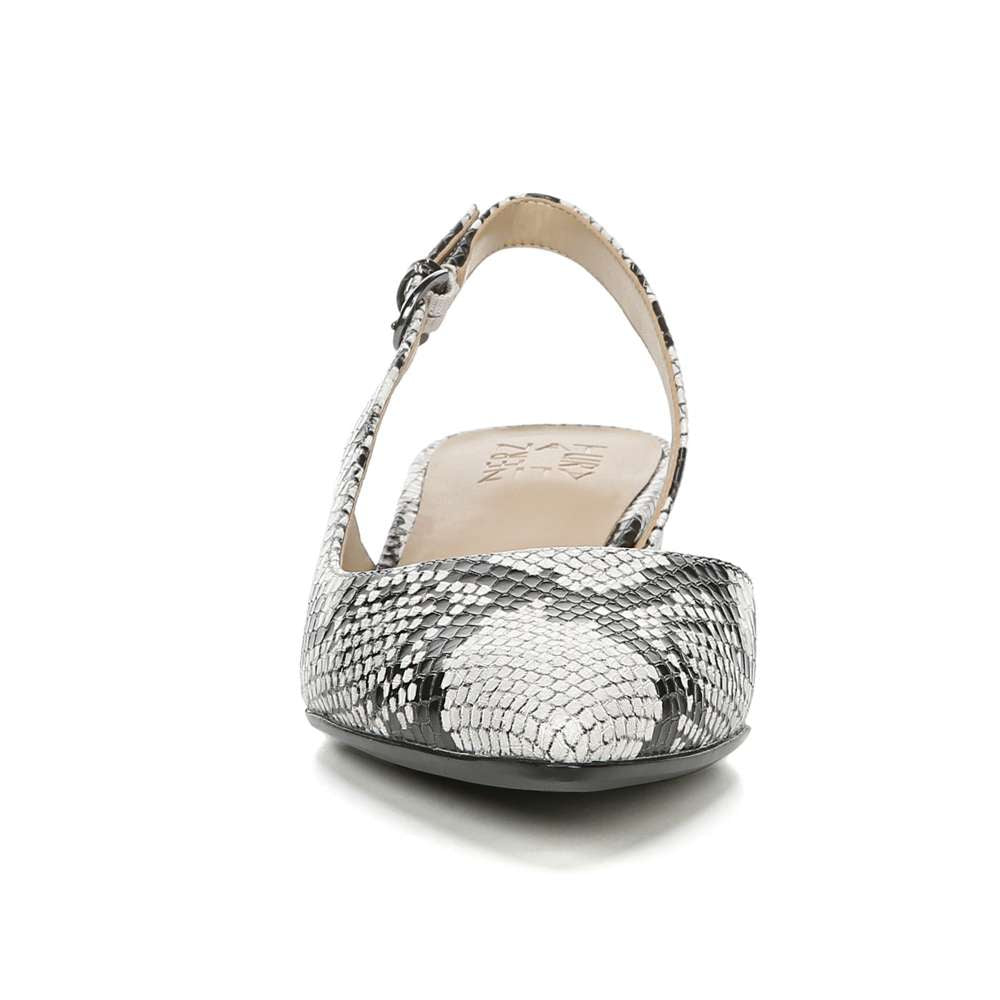 Banks Slingback - Black/White Snake