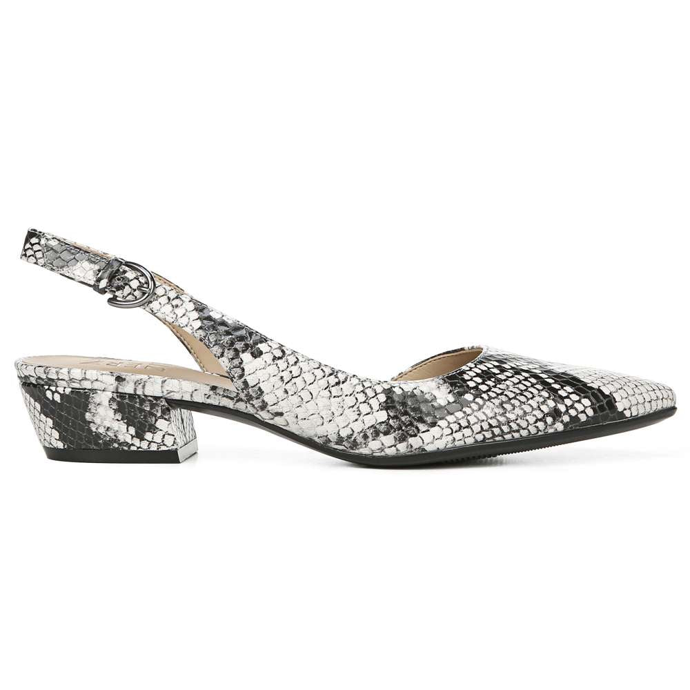 Banks Slingback - Black/White Snake