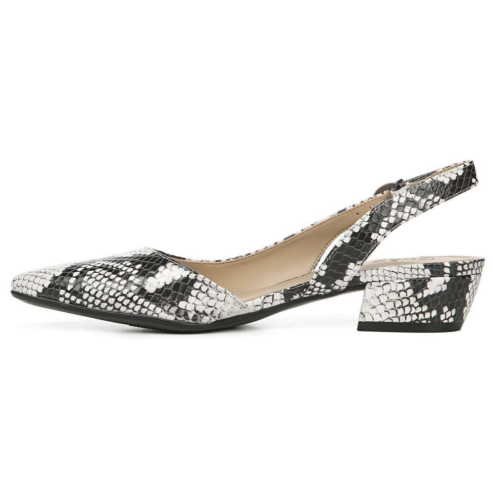 Banks Slingback - Black/White Snake