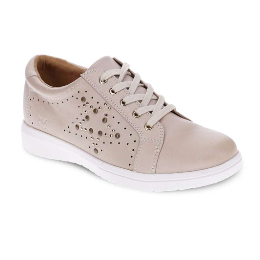 Basha Lace-Up Casual Sneaker - Beige
