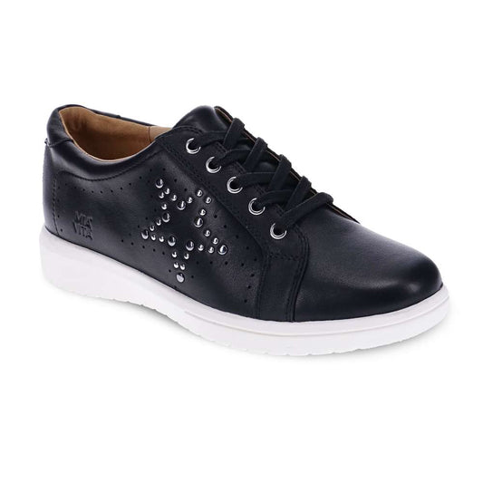 Basha Lace-Up Casual Sneaker - Black