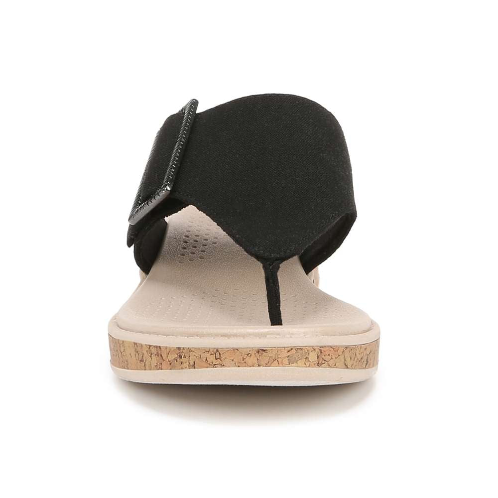 Bay Wedge Sandal - Black