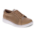 Belinda Lace-Up Casual Sneaker - Soft Gold Laser