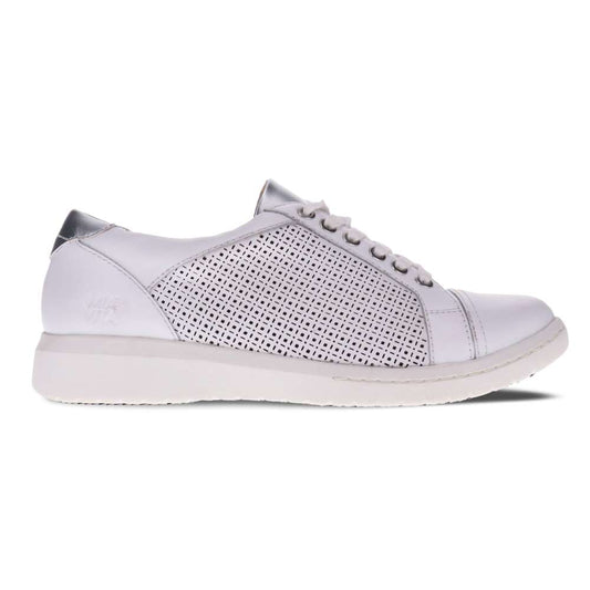 Belinda Lace-Up Casual Sneaker - White Laser