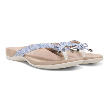 Bella Toe Post Sandal - White Tile