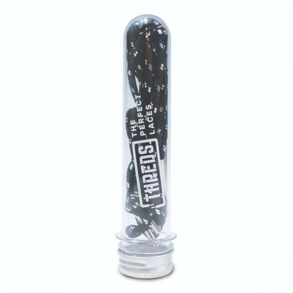 BLING LACES - Silver Lace: Black Pattern: Silver