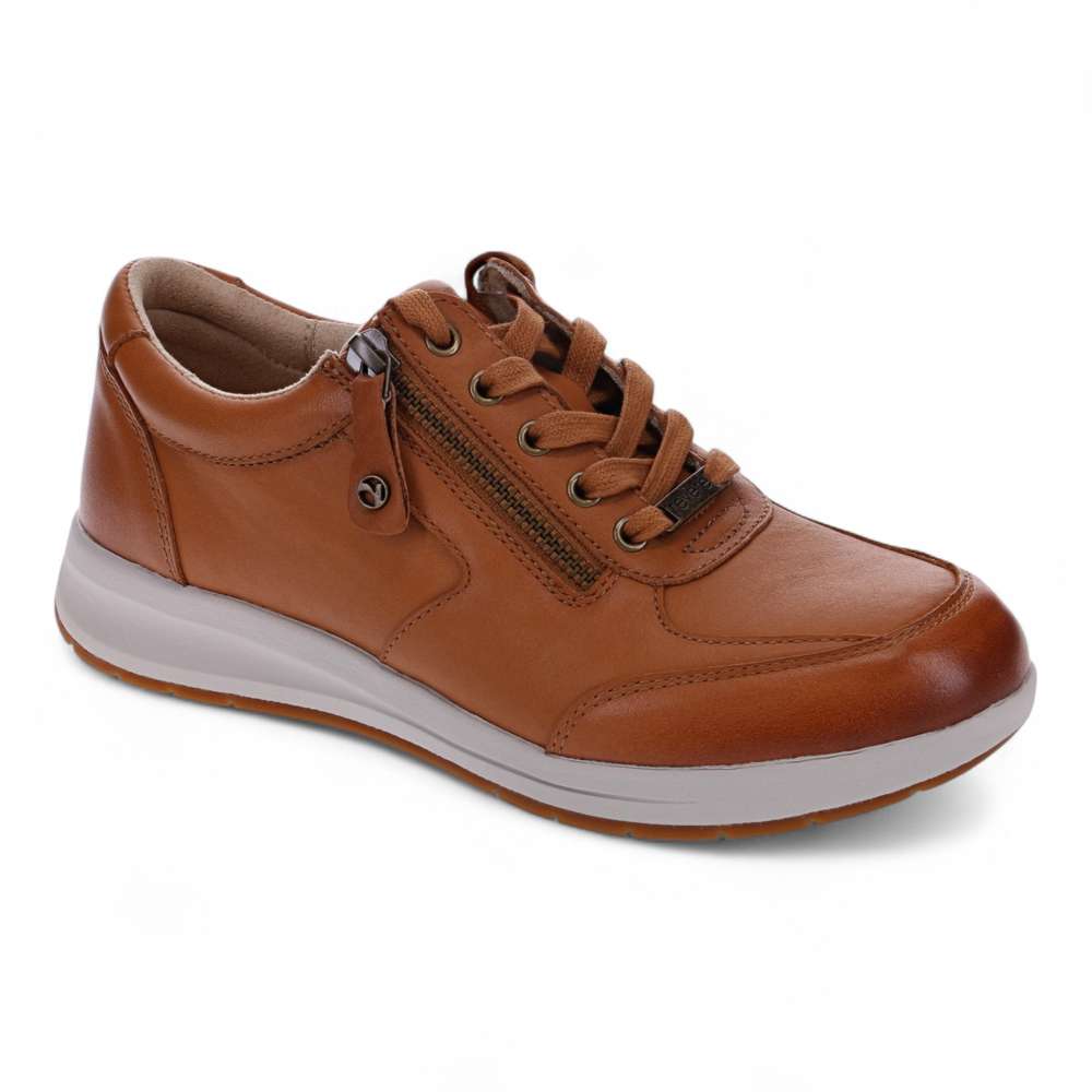 Boston Zip Casual Sneaker - Tan