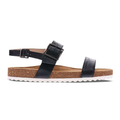Brag Sandal - Black Croc