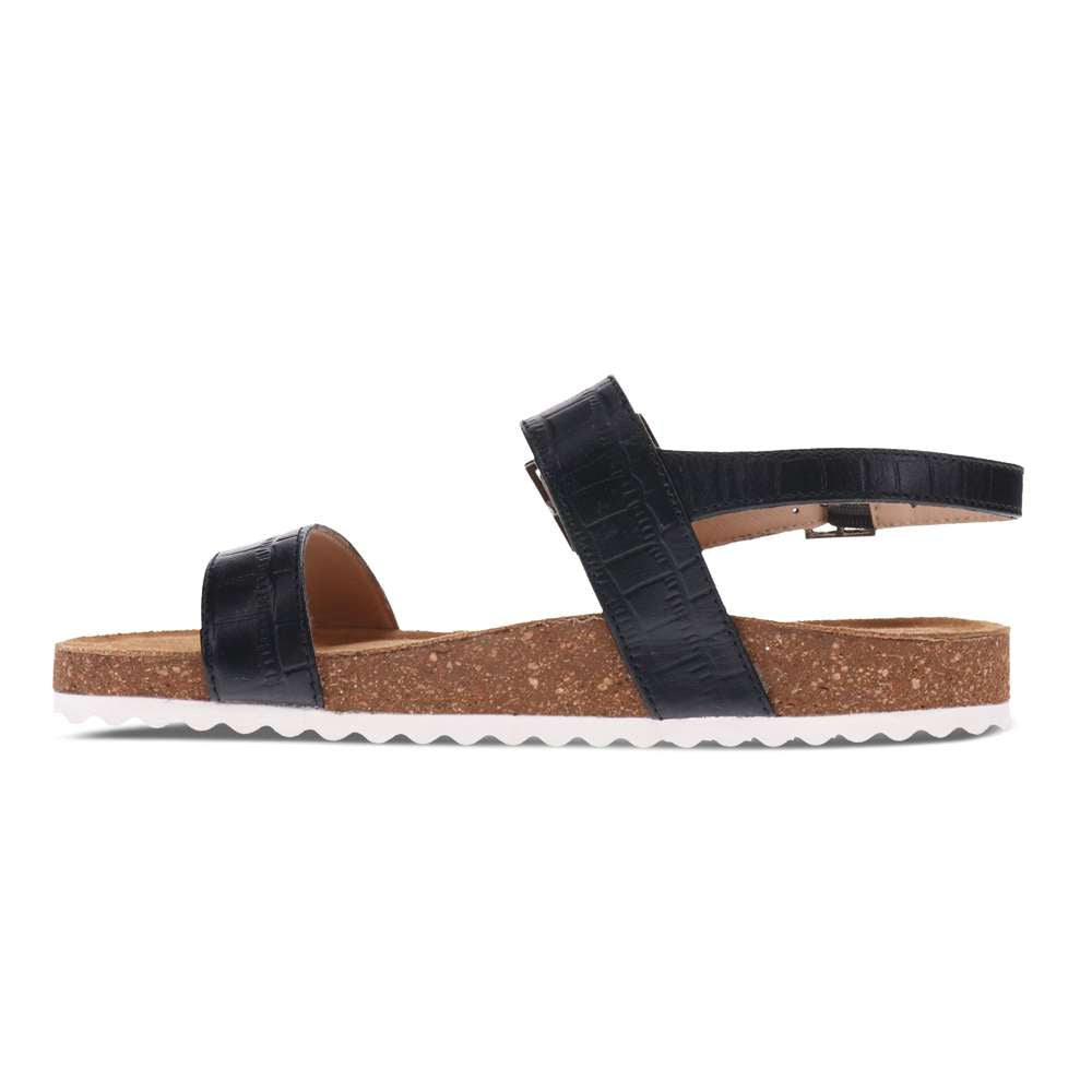 Brag Sandal - Black Croc
