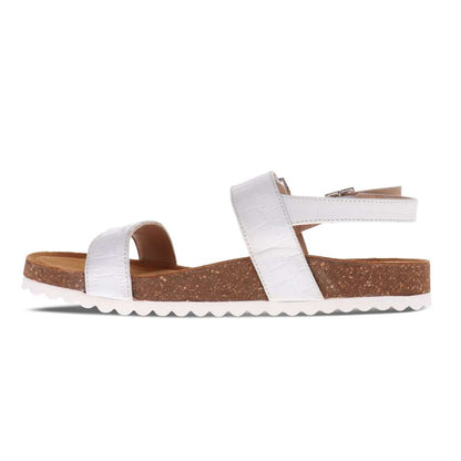 Brag Sandal - White Croc