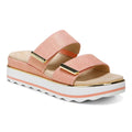 Brandie Flatform Slide - Papaya Linen