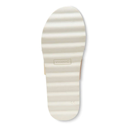 Brandie Flatform Slide - Roze Metallic