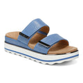 Brandie Flatform Slide - Vallarta Blue Linen