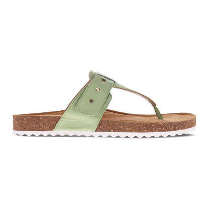 Brenda Toe Post Sandal - Light Green