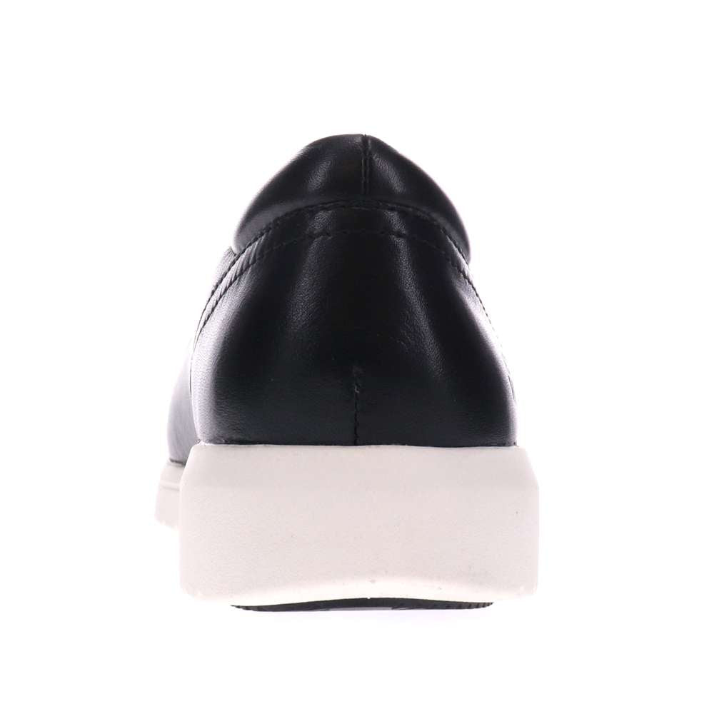 Bridgette Slip-On Casual Sneaker - Black Leather