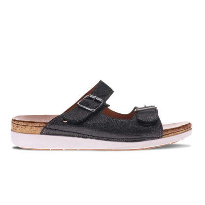 Brighton Slide - Black Linen