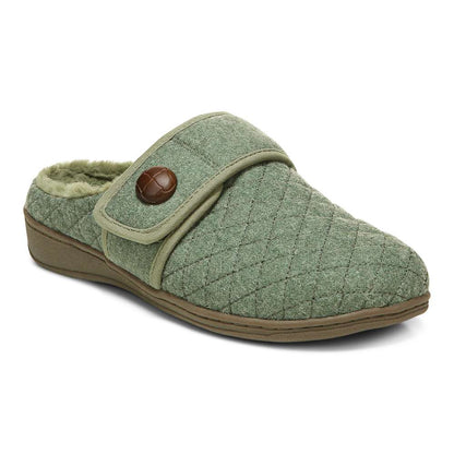 Carlin Mule Slipper - Army Green
