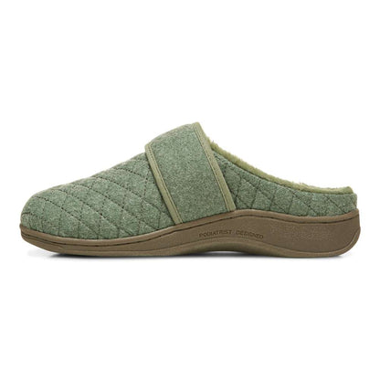 Carlin Mule Slipper - Army Green