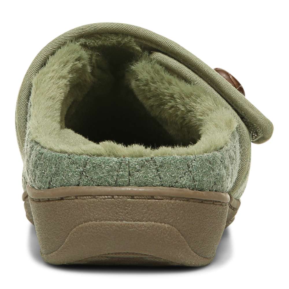 Carlin Mule Slipper - Army Green