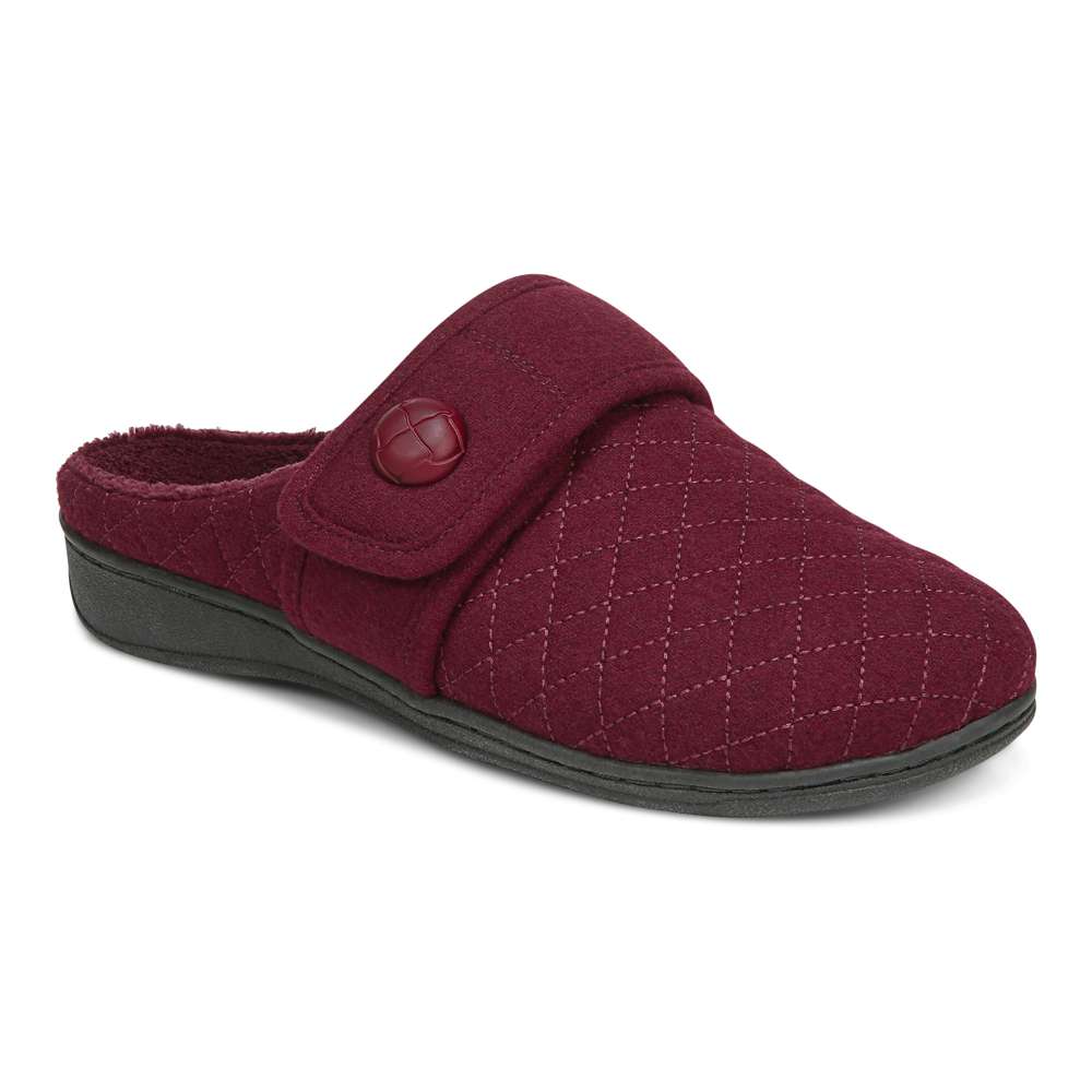 Carlin Mule Slipper - Wine