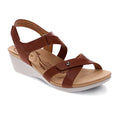 Casablanca Wedge - Cognac