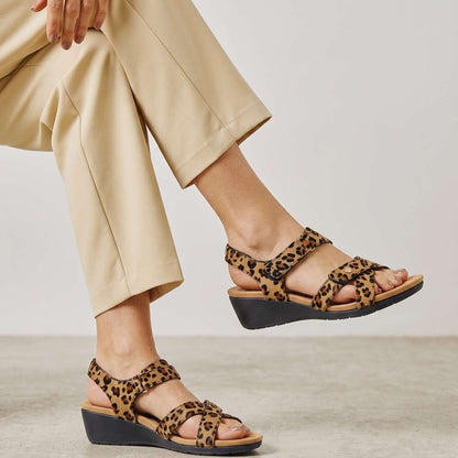 Casablanca Wedge - Leopard