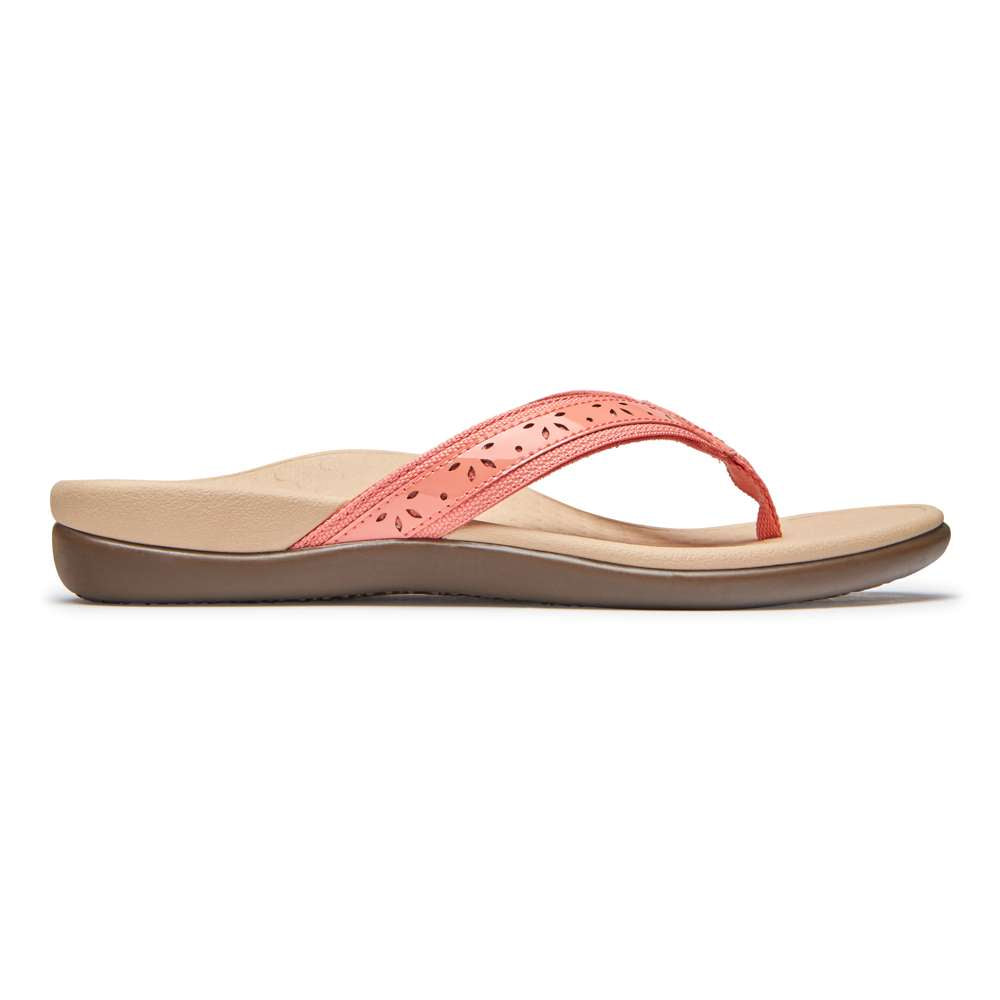 Casandra Toe Post Sandal - Coral