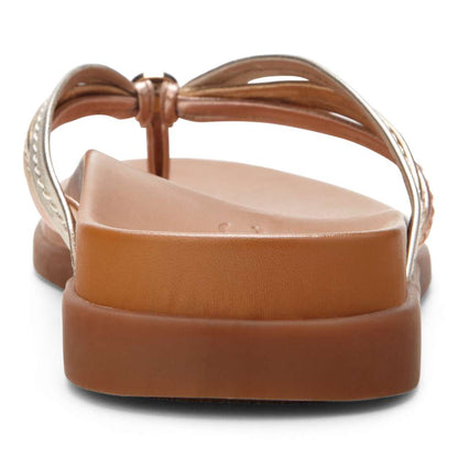 Catalina Toe Post Sandal - Mixed Metallic