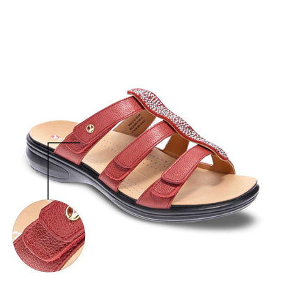 Catalina Slide - Ruby Metallic