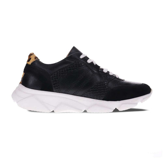 Chloe Lace-Up Casual Sneaker - Black