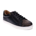 Cleo Zip Casual Sneaker - Black/Bronze