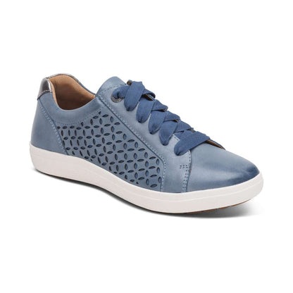 Courtney Lace-Up Sneaker - Blue Cutout