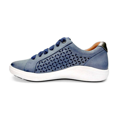 Courtney Lace-Up Sneaker - Blue Cutout