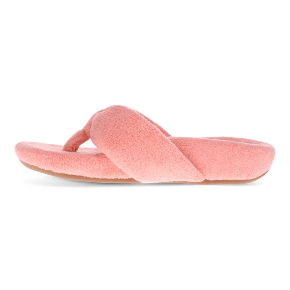 Cozy Toe Post Slipper - Apricot